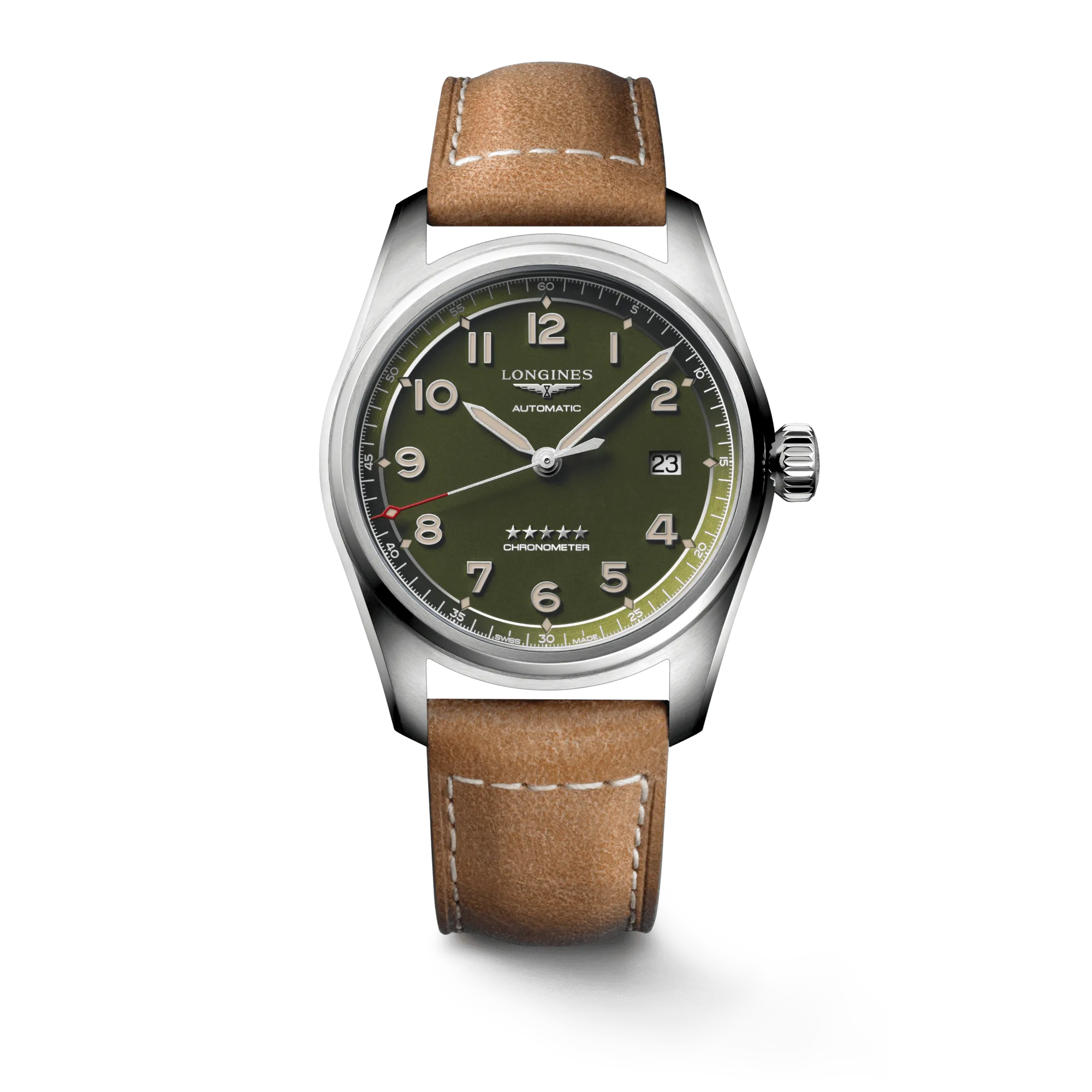 Longines Spirit 40mm Chronometer Green Matt Men's Watch L38104032