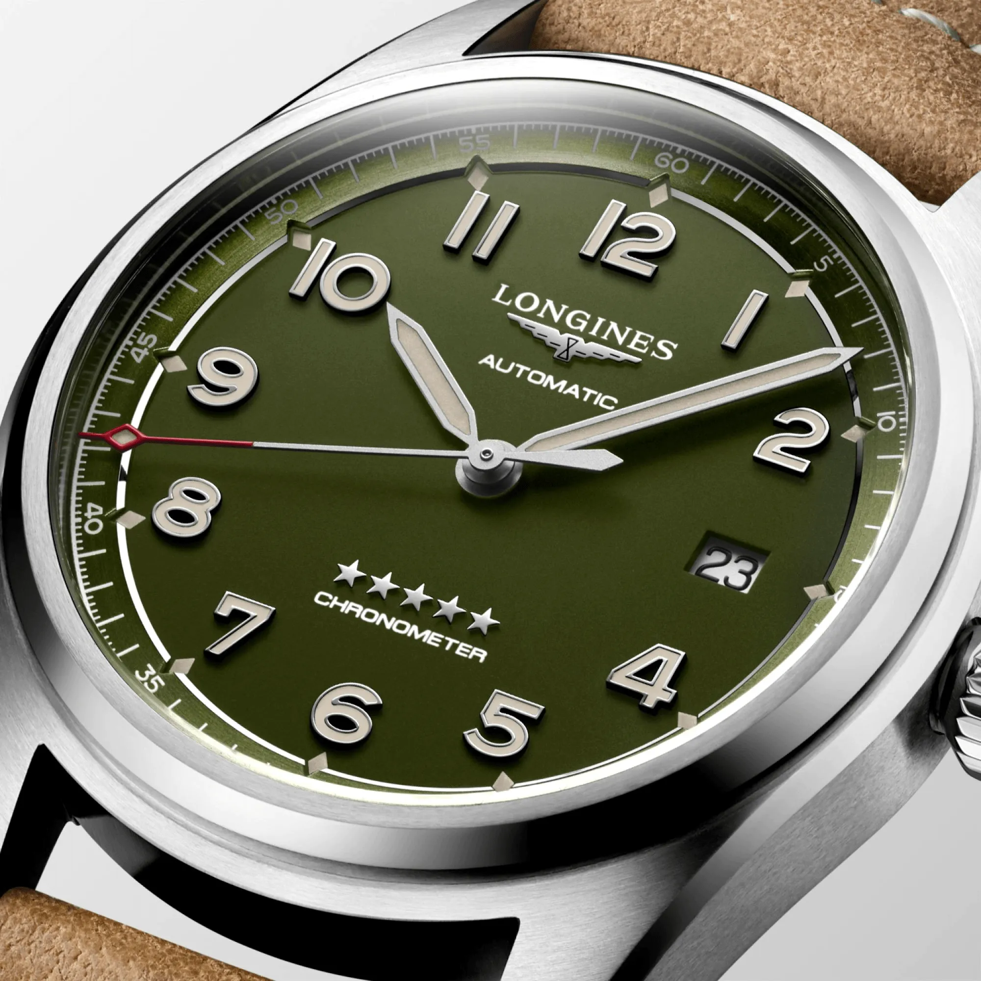 Longines Spirit 40mm Chronometer Green Matt Men's Watch L38104032