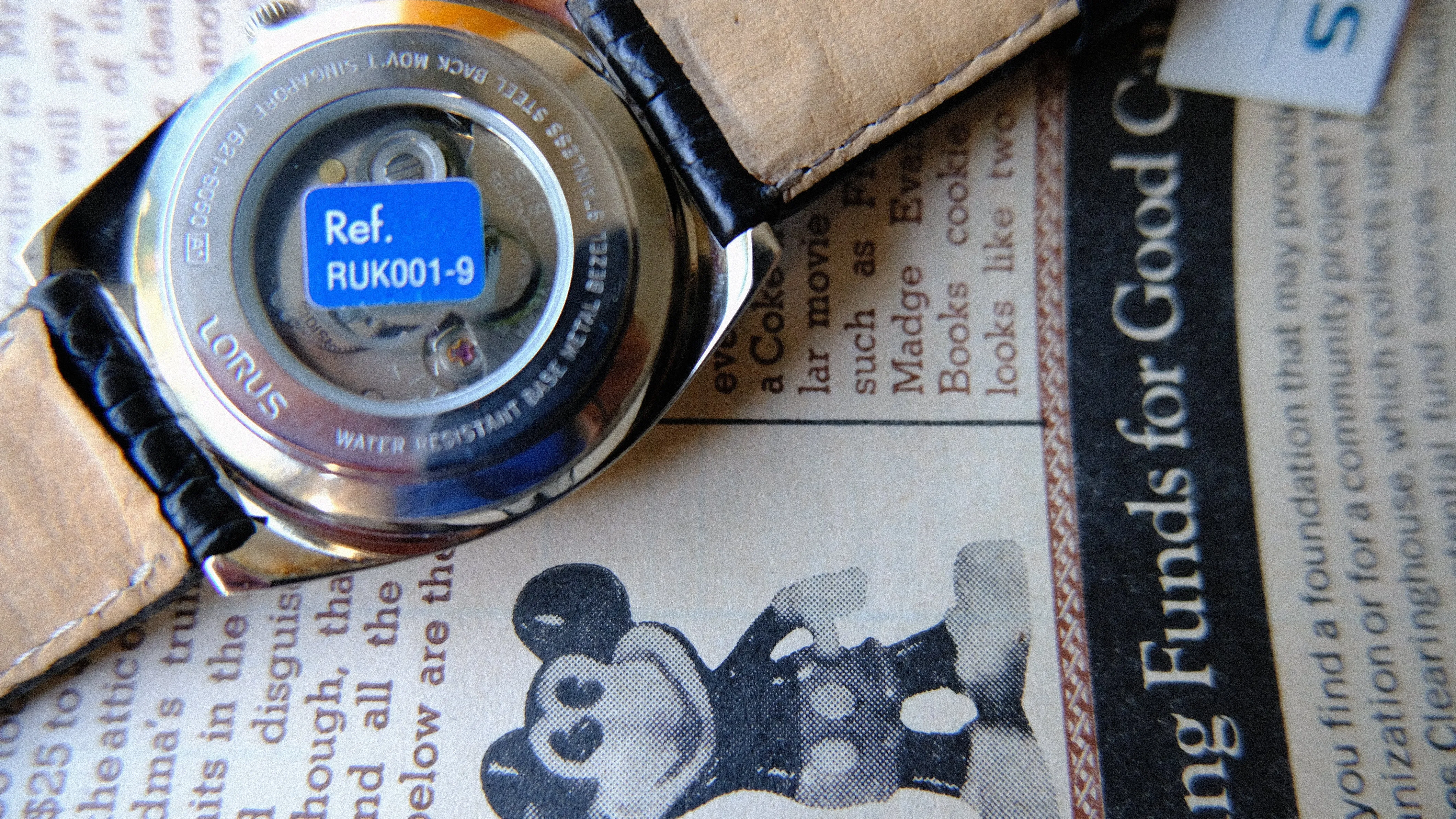 Lorus By Seiko Disney Mickey Mouse Automatic Wristwatch Y621-6050 A1