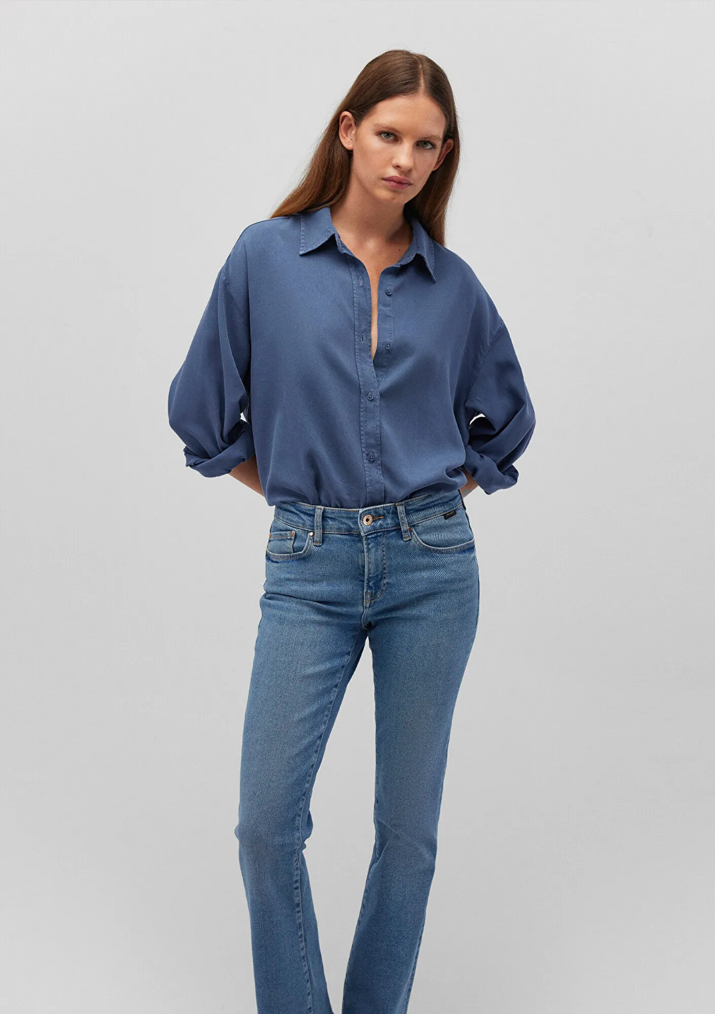 Lux Touch Blue Modal Shirt