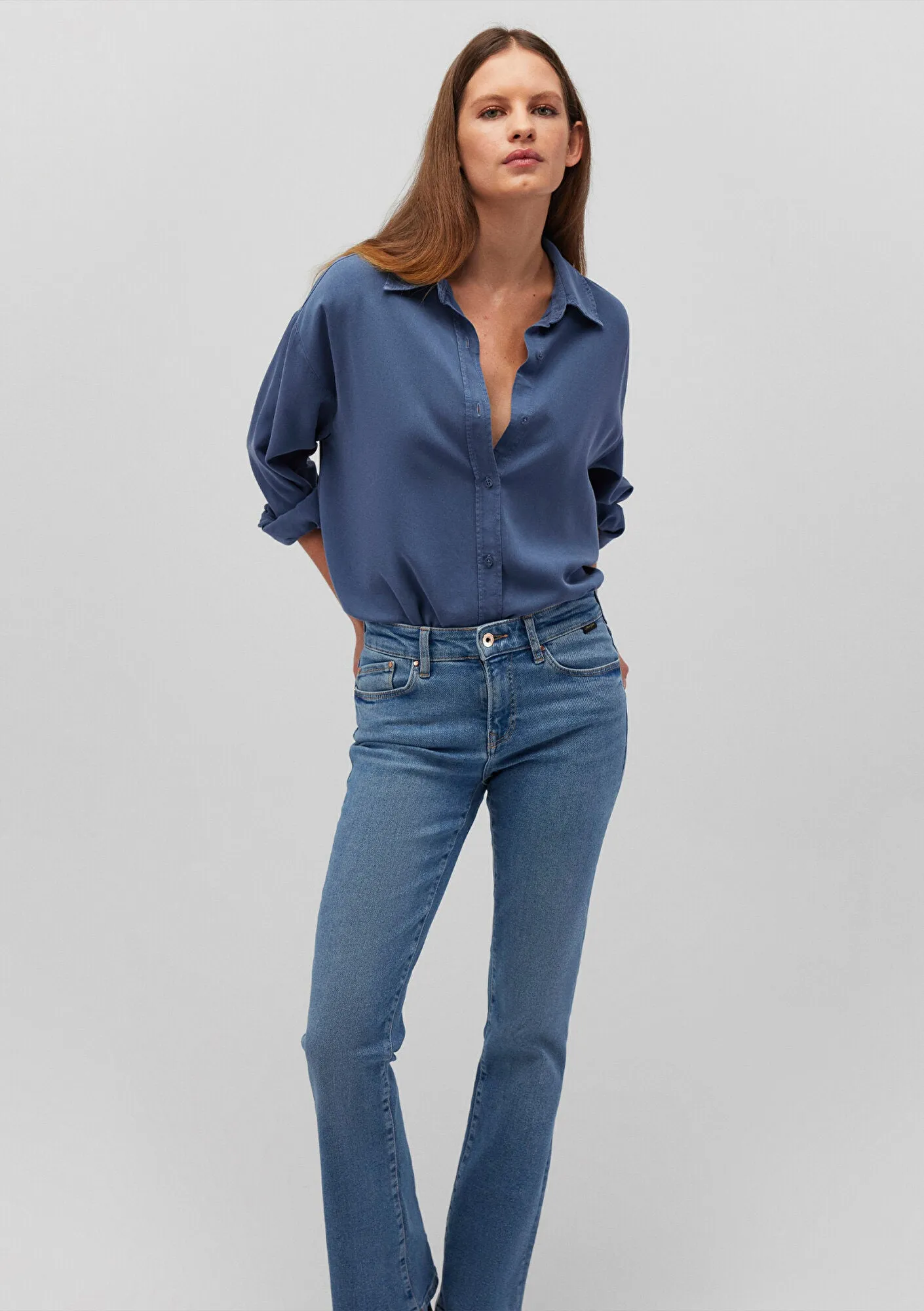 Lux Touch Blue Modal Shirt