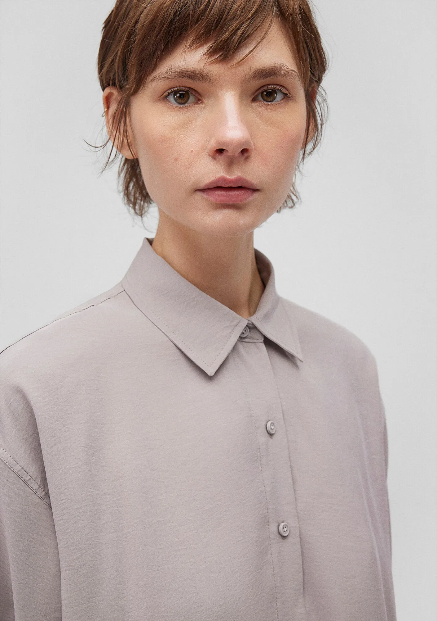 Lux Touch Grey Modal Shirt
