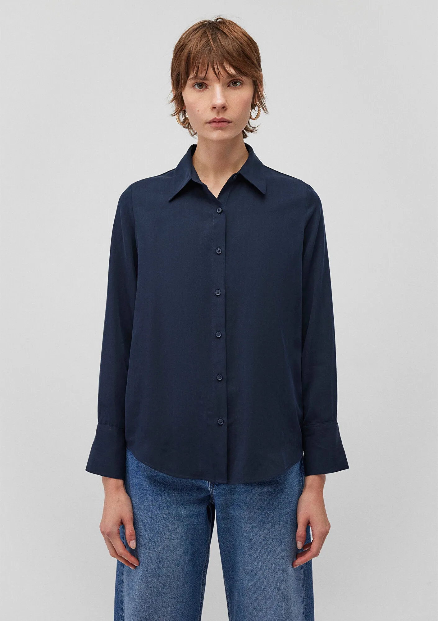 Lux Touch Navy Modal Shirt