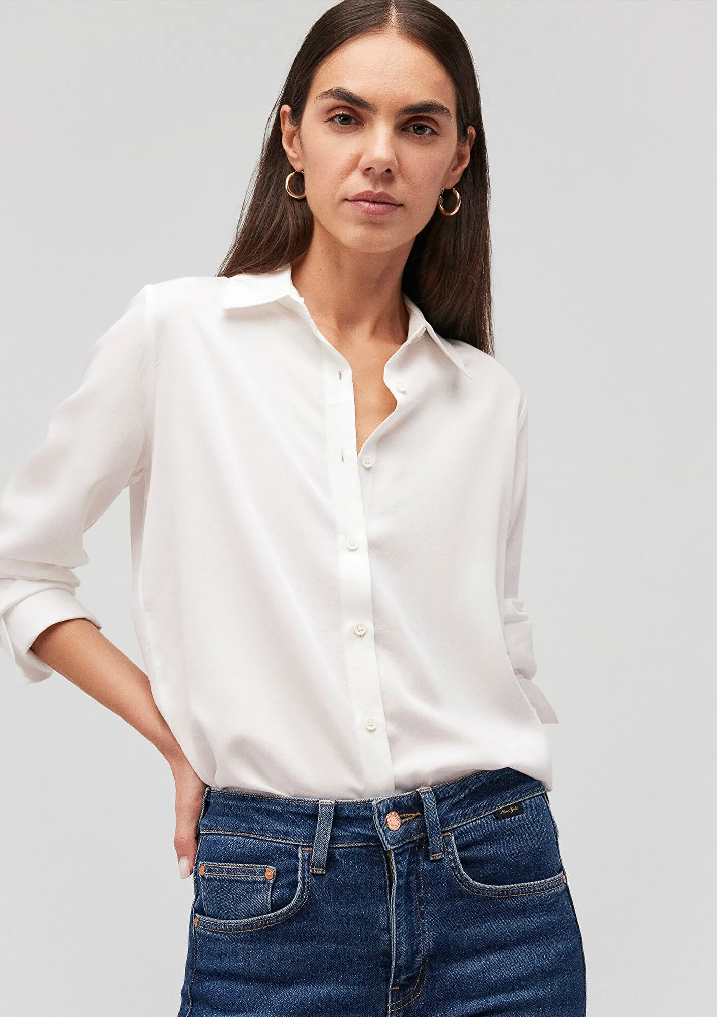 Lux Touch White Modal Shirt