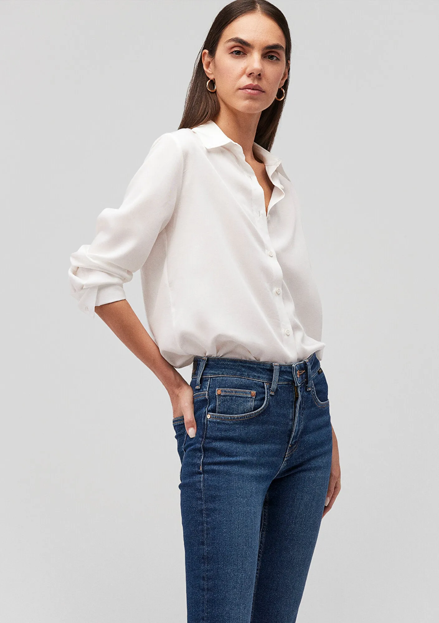Lux Touch White Modal Shirt