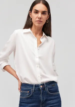 Lux Touch White Modal Shirt