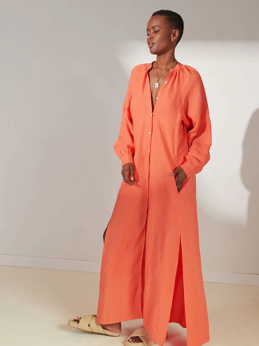 MAKEDA | Button Up Dress