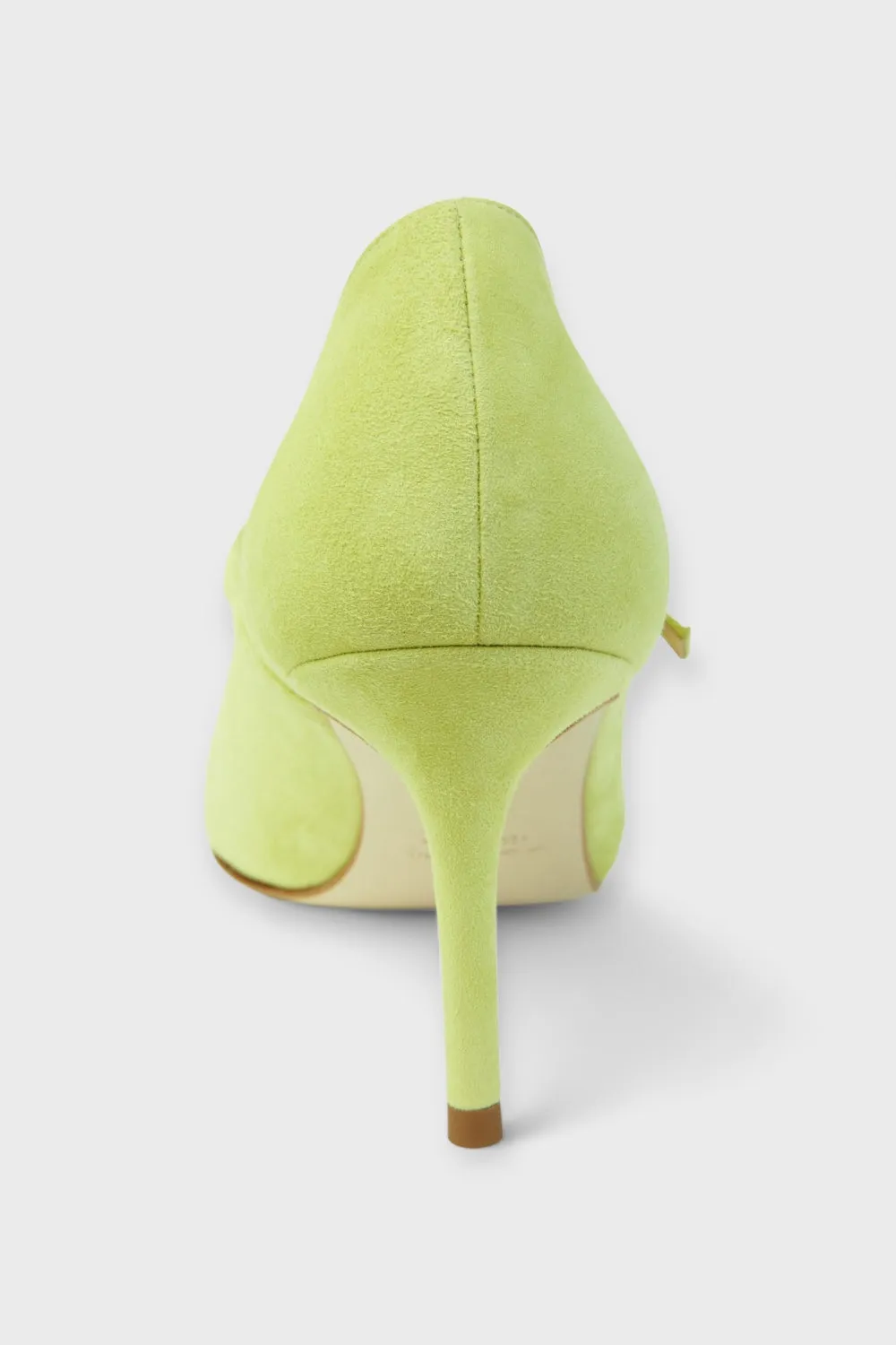 Mary Jane Green Suede Pumps