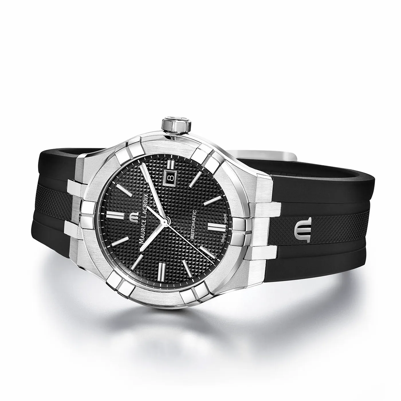 Maurice Lacroix AIKON Automatic 42mm Black Men's Watch AI6008-SS000-330-2