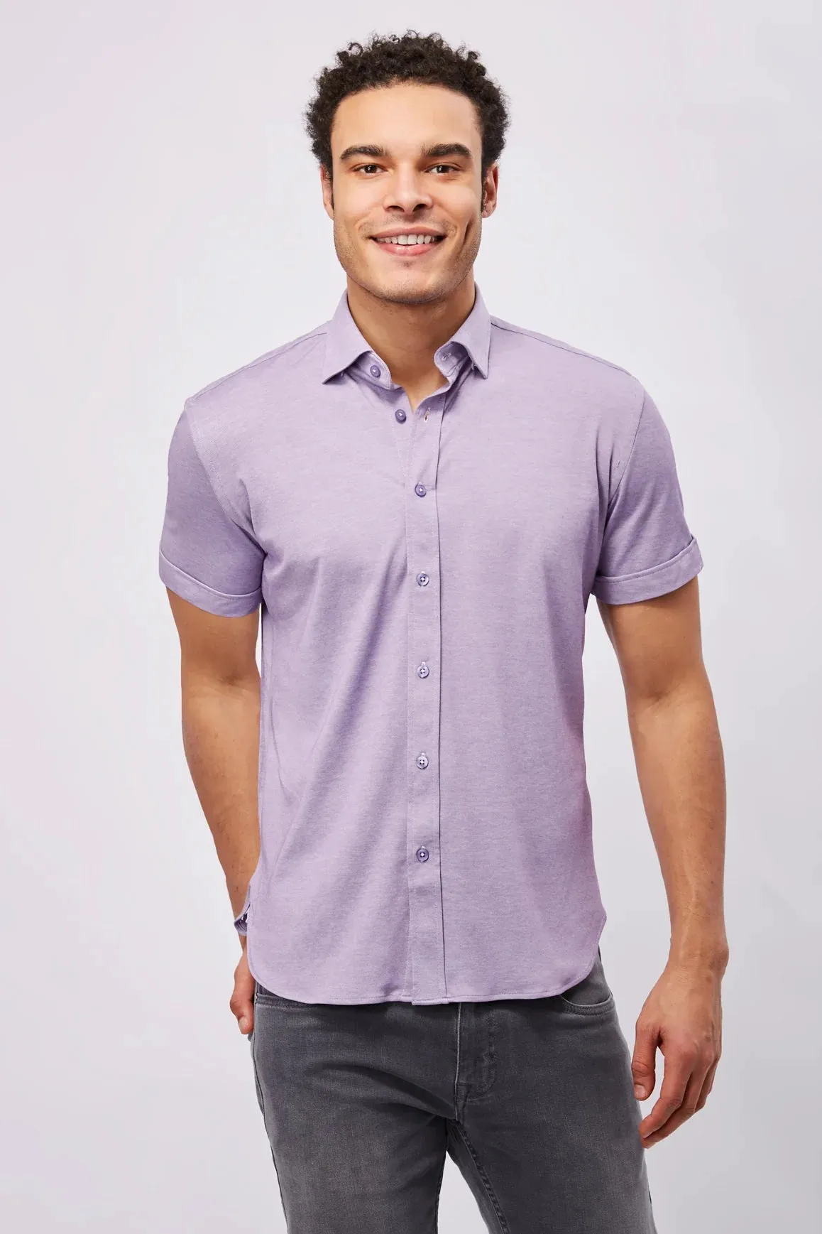 Max Colton Lavender Short Sleeve Shirt