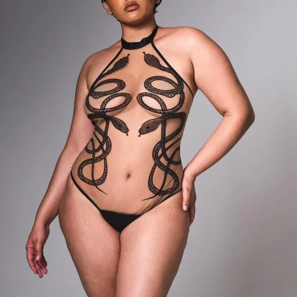 Medusa Bodysuit - Black -