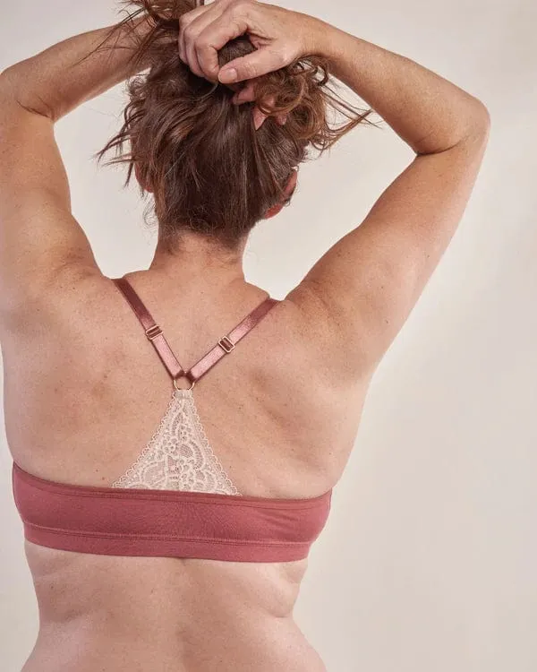 Melissa Mastectomy Pocketed Bra - Dusty Rose