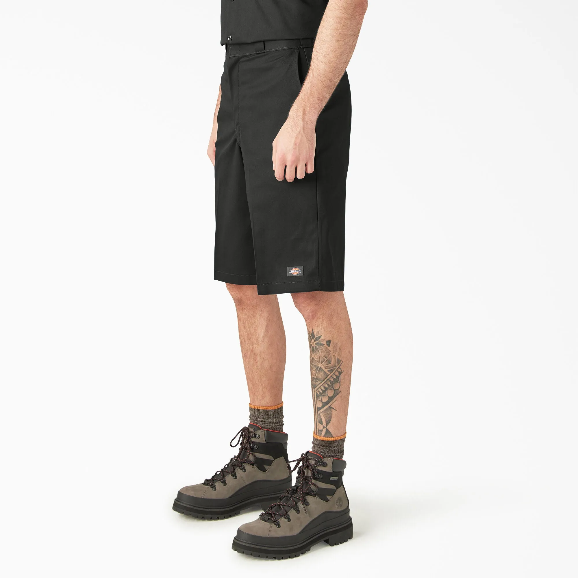 Men's Dickies Loose Fit Flat Front Work Shorts 13" 42283 -Black