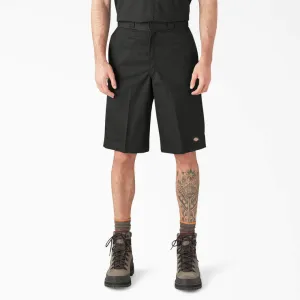 Men's Dickies Loose Fit Flat Front Work Shorts 13" 42283 -Black
