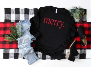 Merry Glitter | Christmas Long Sleeve Shirt