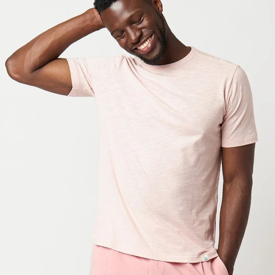Merz b. Schwanen SCT04 Unisex Pima Cotton T-Shirt Dusted Pink
