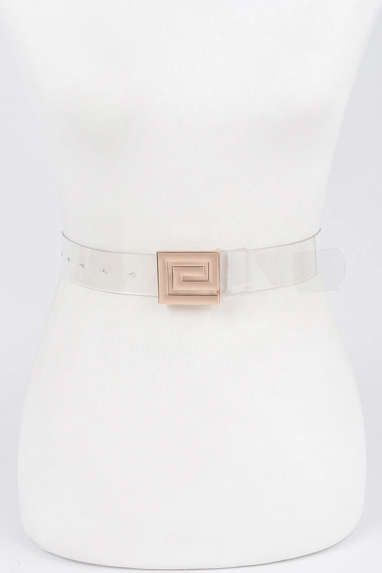 Metal Buckle Vegan Belt