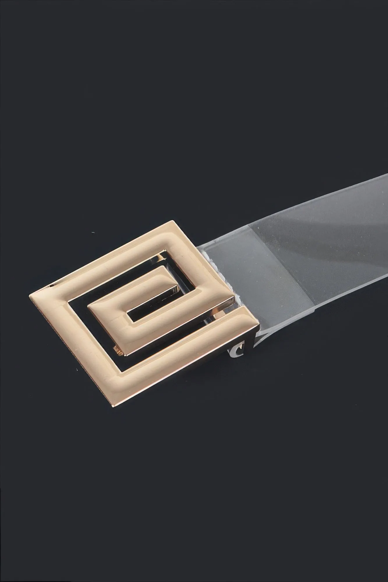 Metal Buckle Vegan Belt