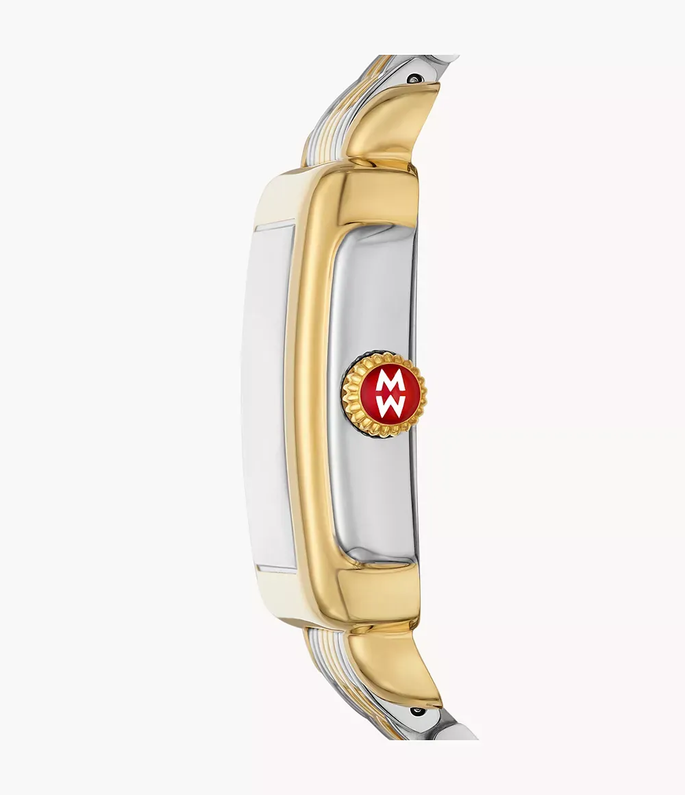 Michele Deco Madison Mid Two-Tone 18k Diamond Women's Watch MWW06G000045