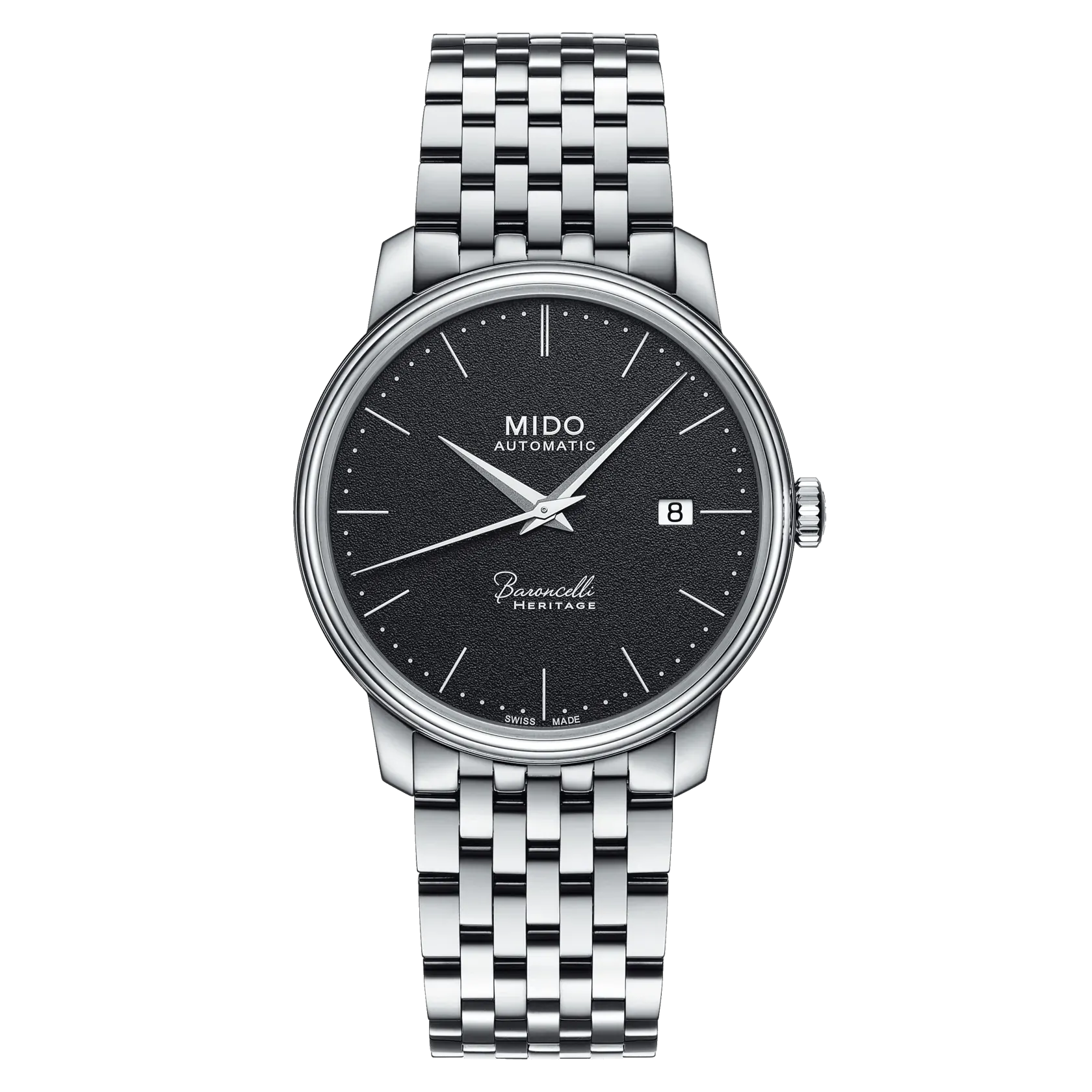 Mido Baroncelli Heritage Black Dial Steel Men's Watch M0274071105000