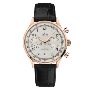 Mido Multifort Patrimony Chronograph Ivory Dial Men's Watch M0404273626200
