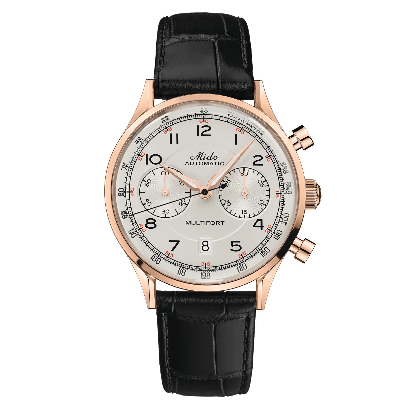Mido Multifort Patrimony Chronograph Ivory Dial Men's Watch M0404273626200