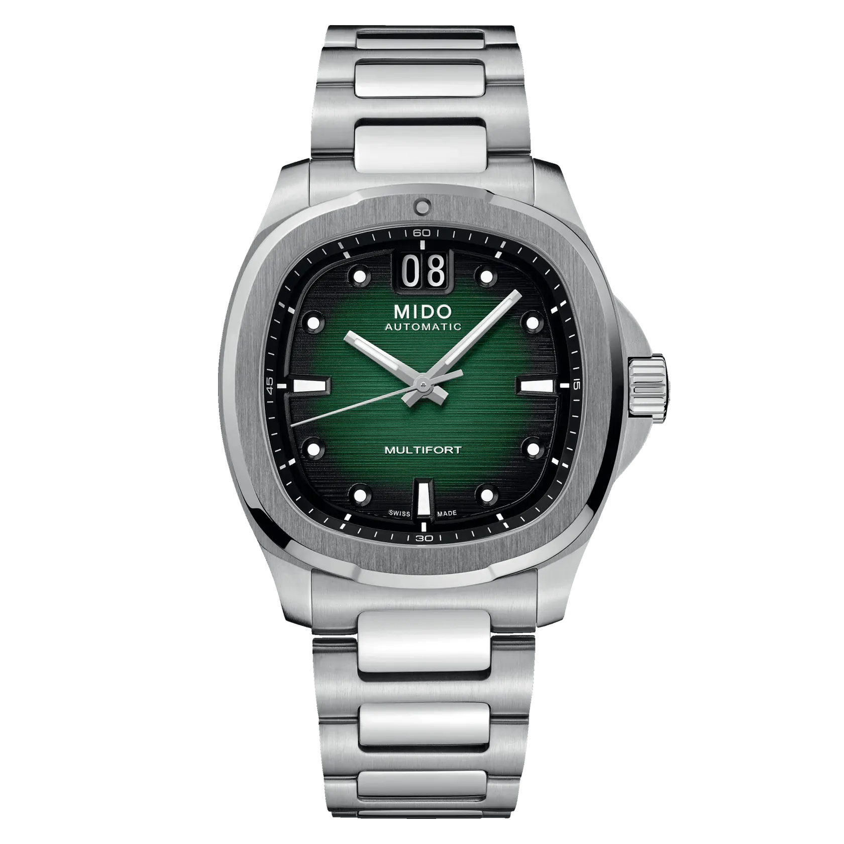 Mido Multifort TV Big Date Green Dial Steel Men's Watch M0495261109100