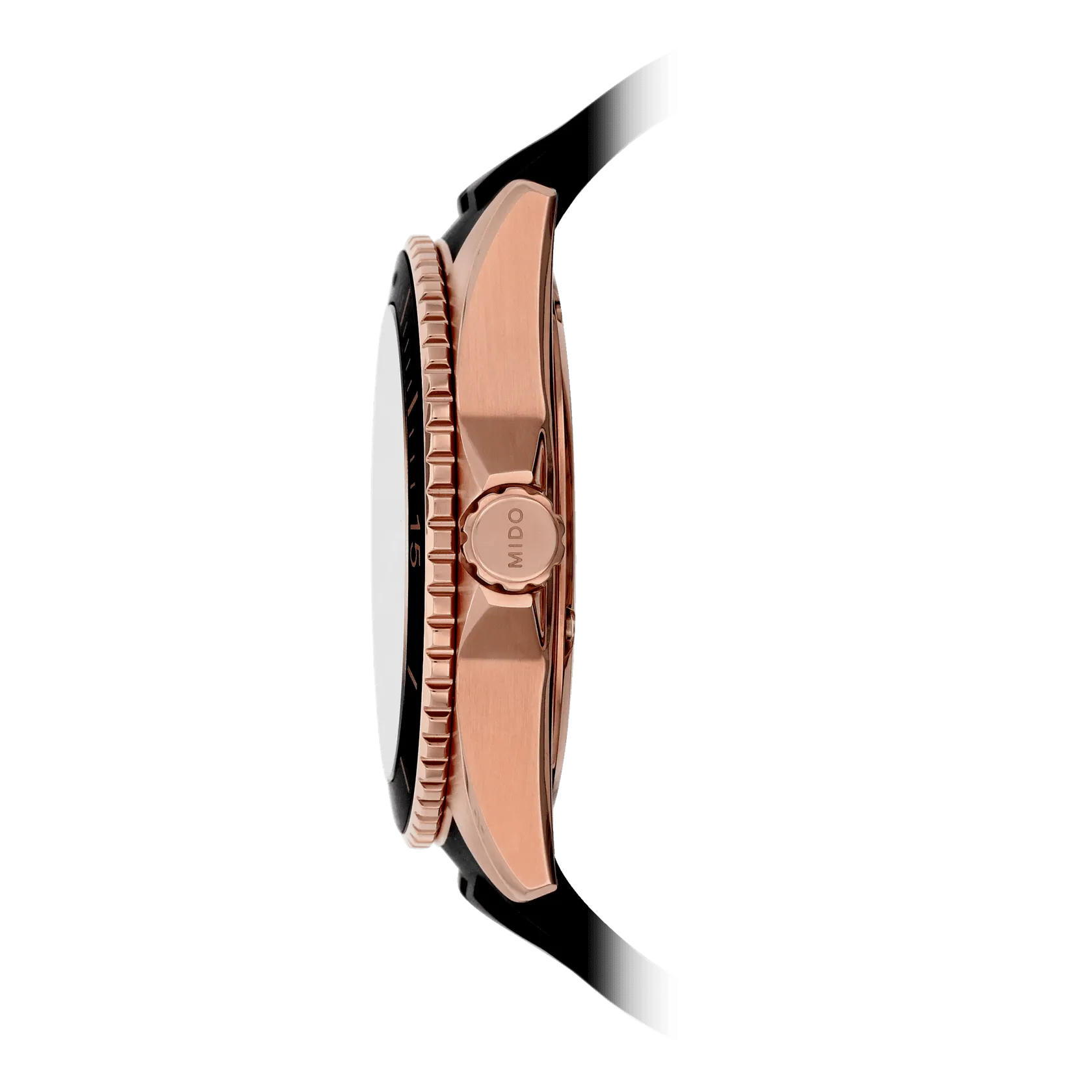 Mido Ocean Star 200 Rose Gold Black Strap Men's Watch M0264303705100
