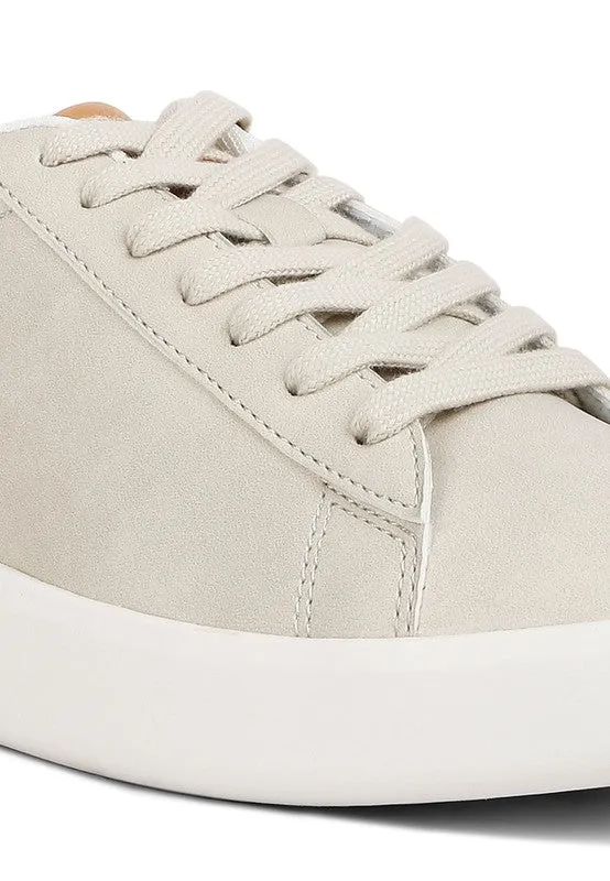 Minky Lace Up Casual Sneakers