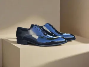Mix Media Patent Leather Oxford