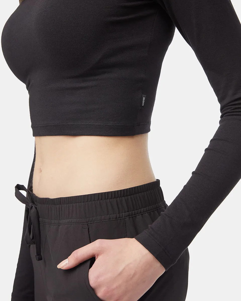 Mockneck Longsleeve Crop