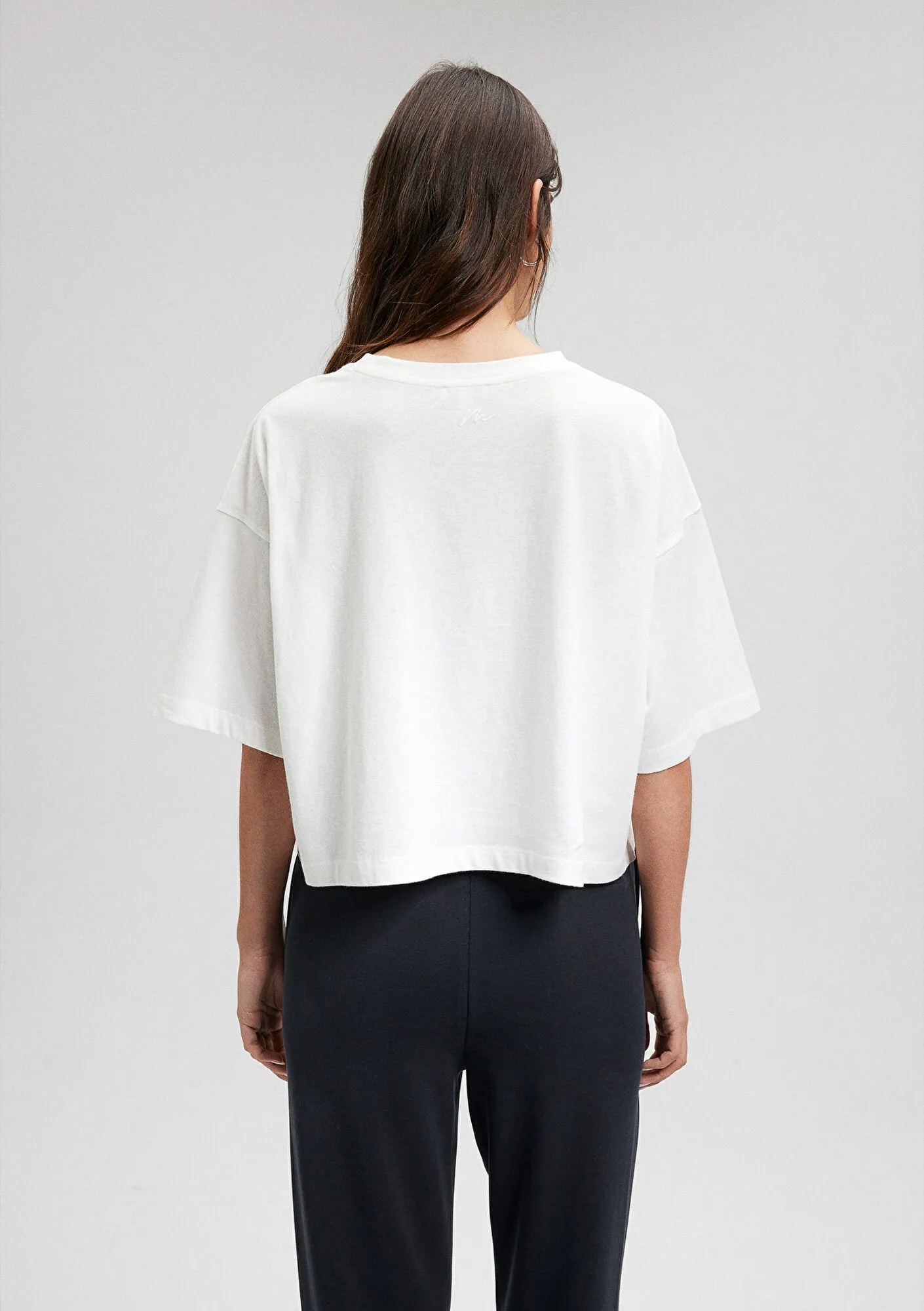 Modal White Basic T-Shirt