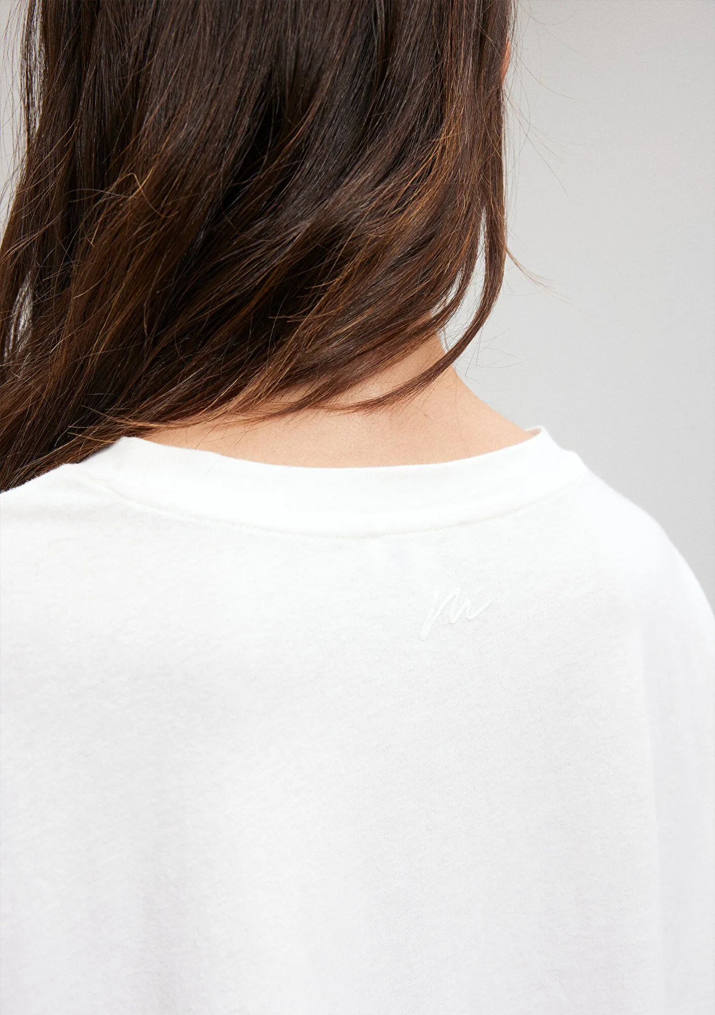 Modal White Basic T-Shirt
