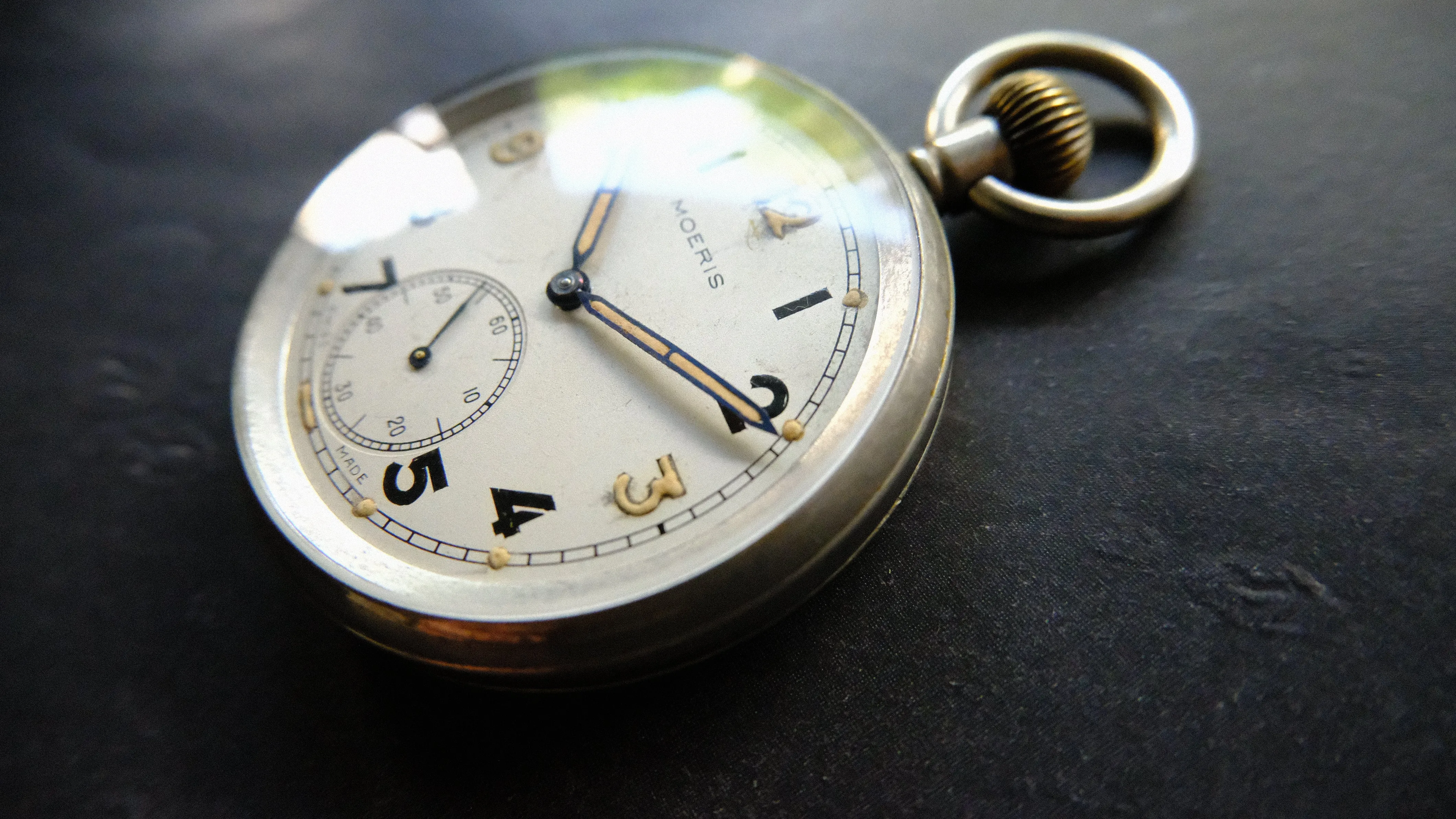MOERIS WWII British Military Pocket Watch c1940