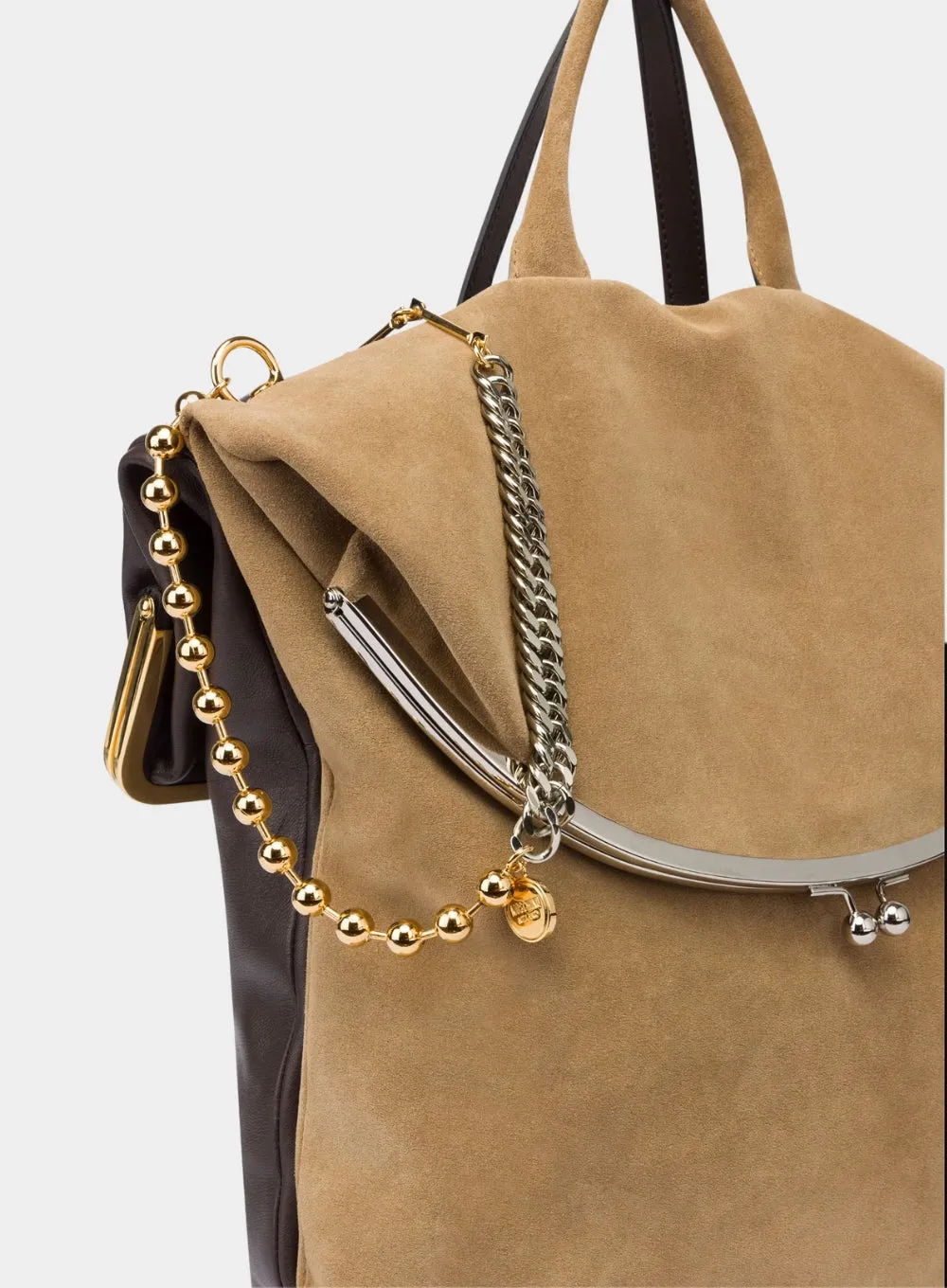 MOSCHINO | Suede and Leather Double Bag