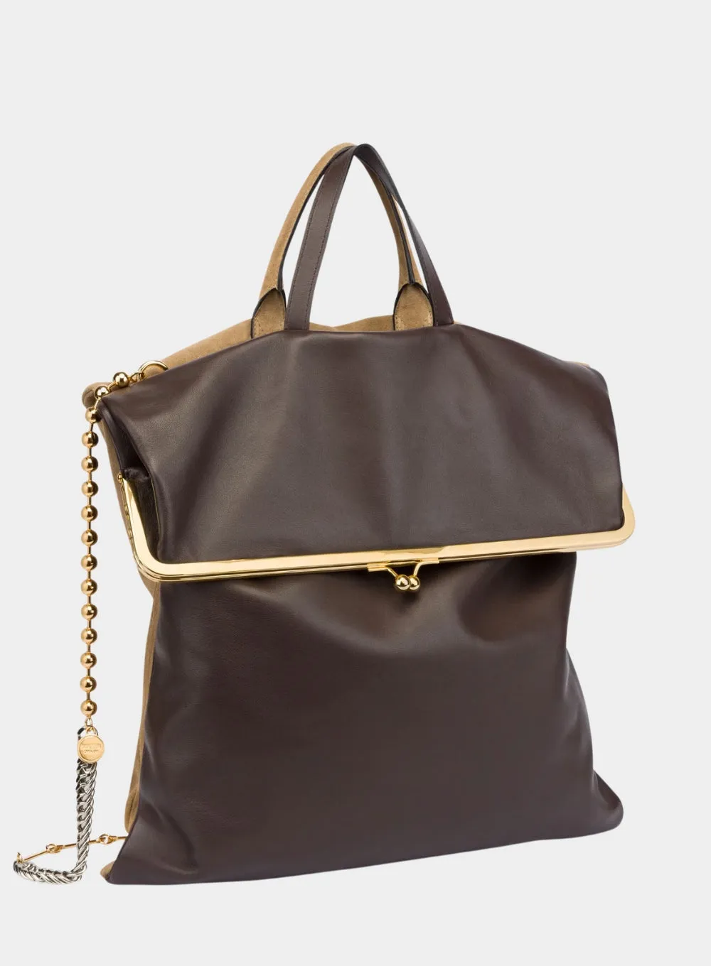 MOSCHINO | Suede and Leather Double Bag