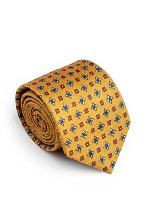 Mustard Floral Tie Loose