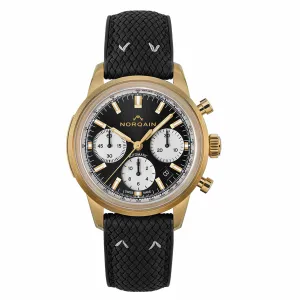 Norqain Freedom 60 Chrono Limited Edition Watch, 40mm Black Dial, NZ2201ZC/B225/20BPR.18Z