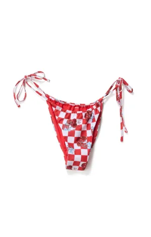 PARADISO TIE SIDE BIKINI BRIEF - CHERRY