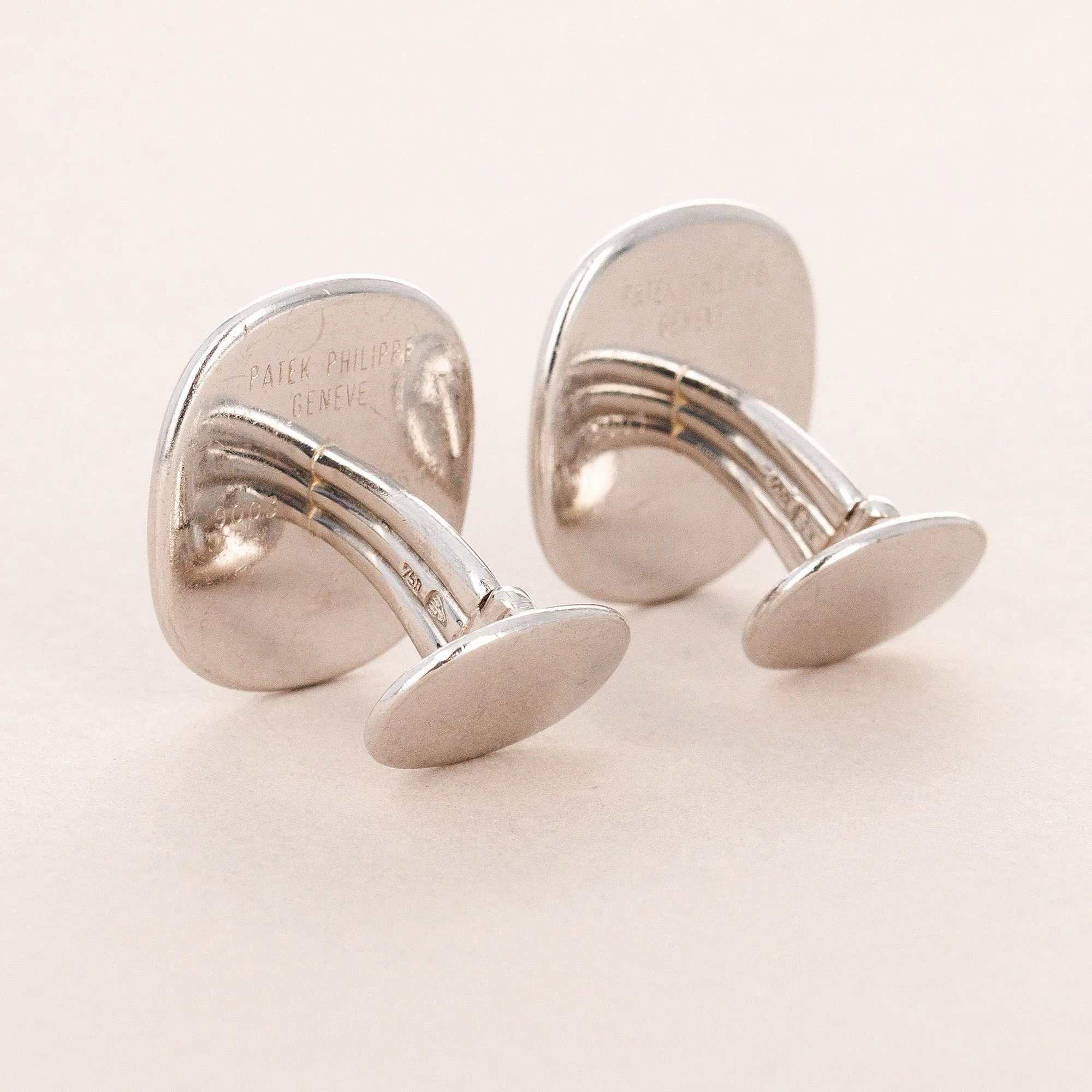 Patek Philippe White Gold Ellipse Cufflinks Ref. 9003 (Objet)