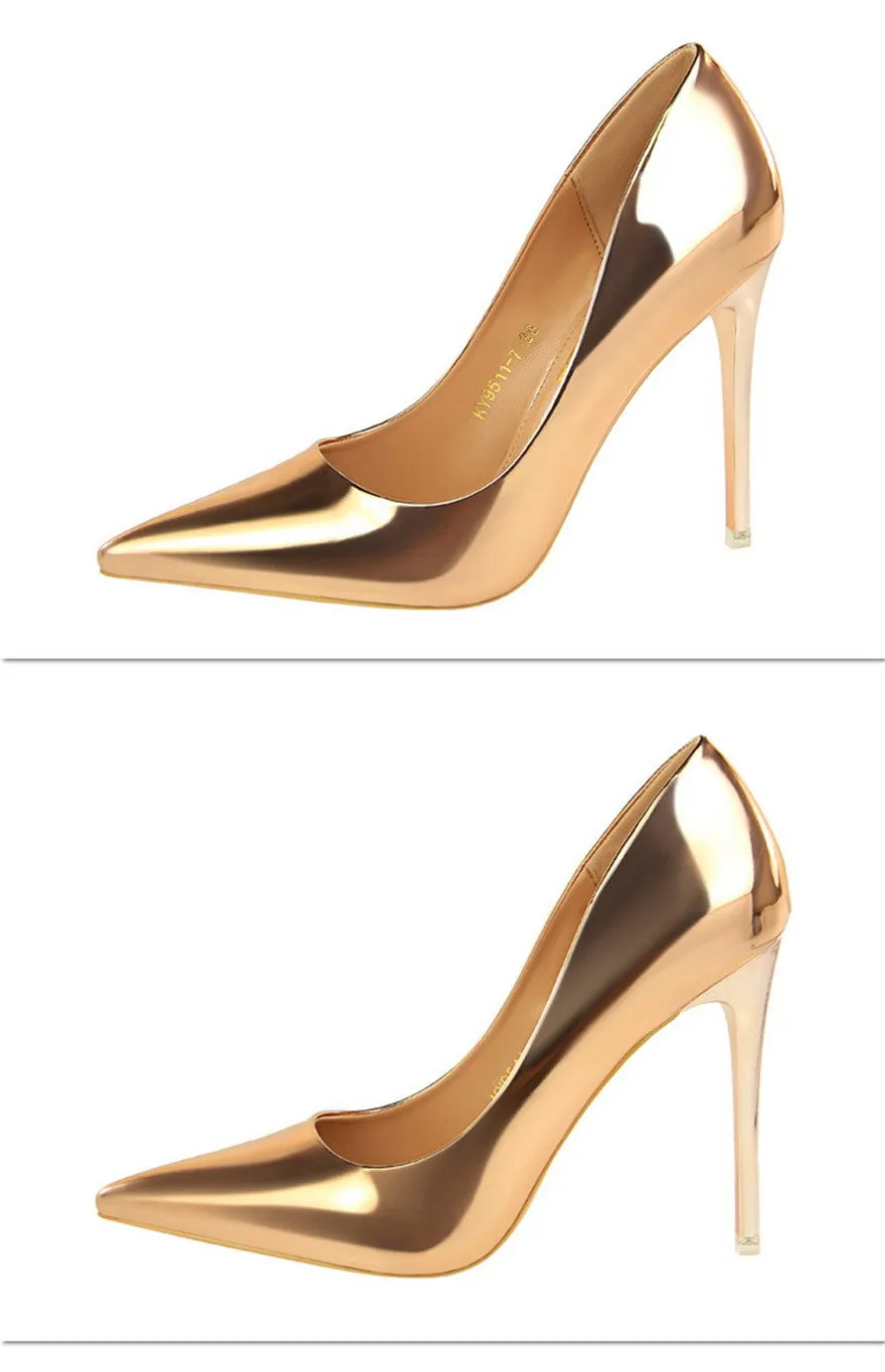 Patent Leather Thin Heels  New Arrival  Pumps