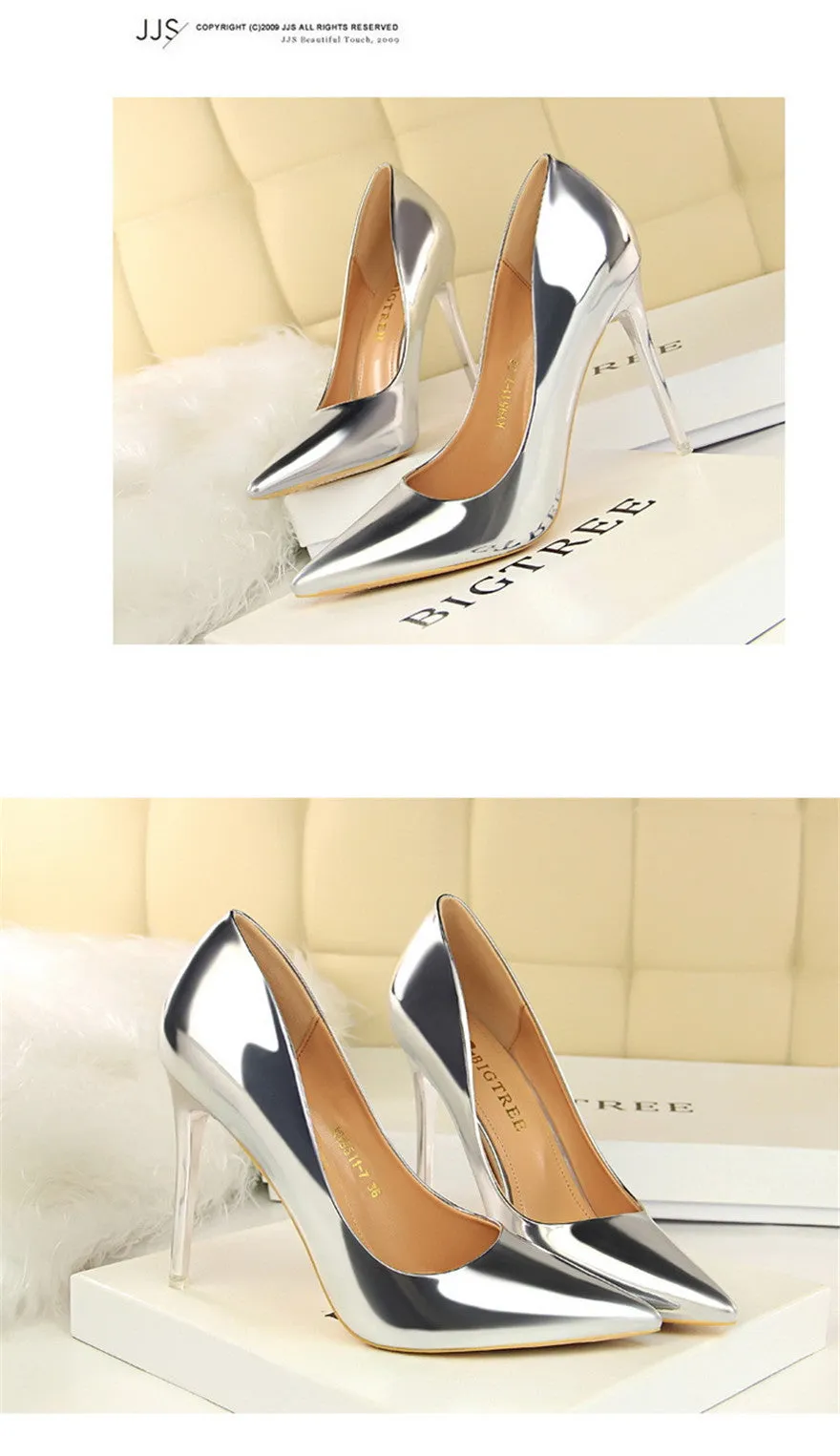 Patent Leather Thin Heels  New Arrival  Pumps