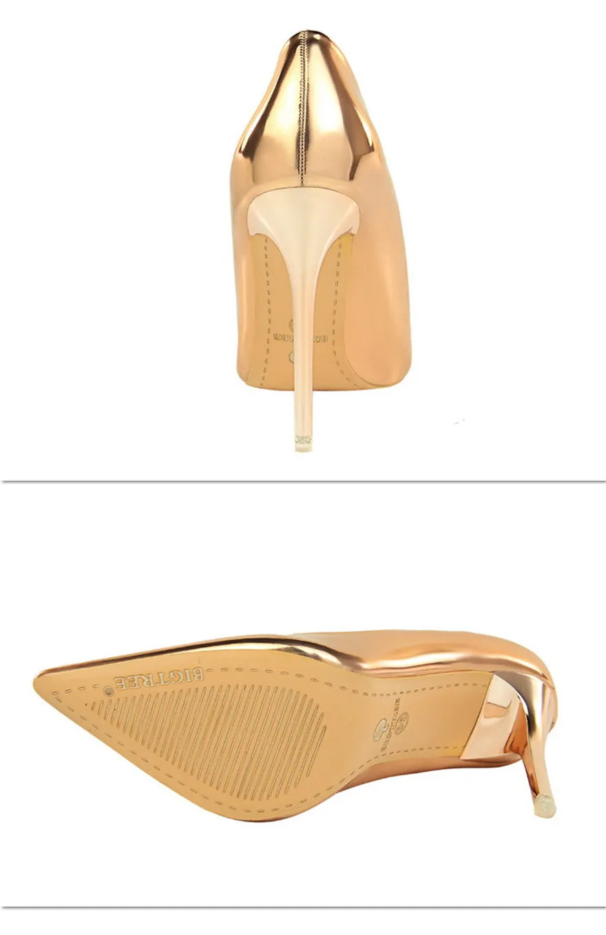 Patent Leather Thin Heels  New Arrival  Pumps