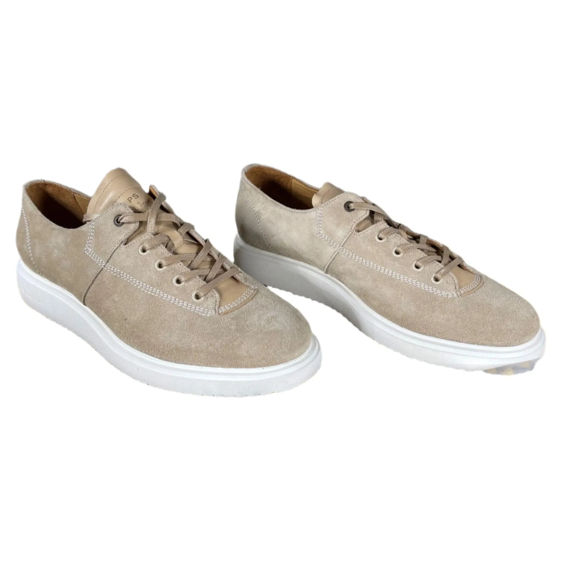 Paul Smith Mens Koko Taupe Suede Low Top Sneakers