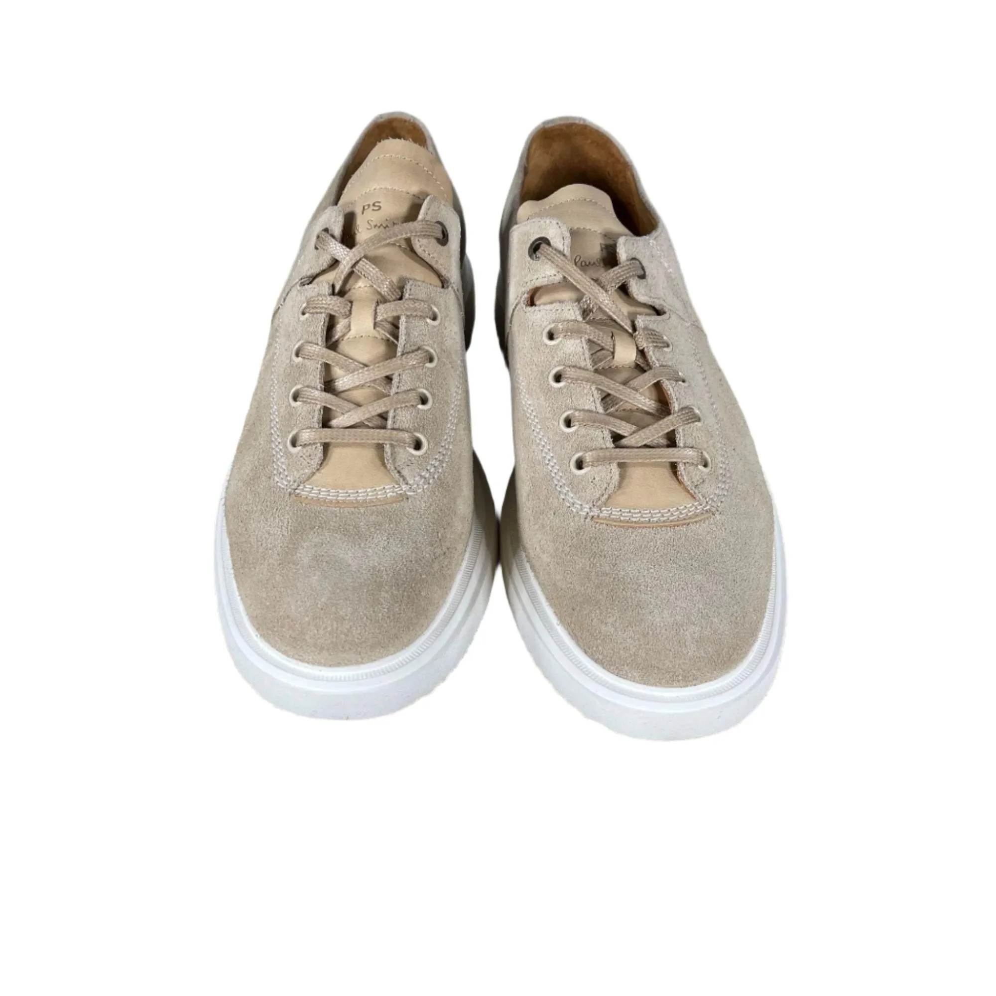 Paul Smith Mens Koko Taupe Suede Low Top Sneakers