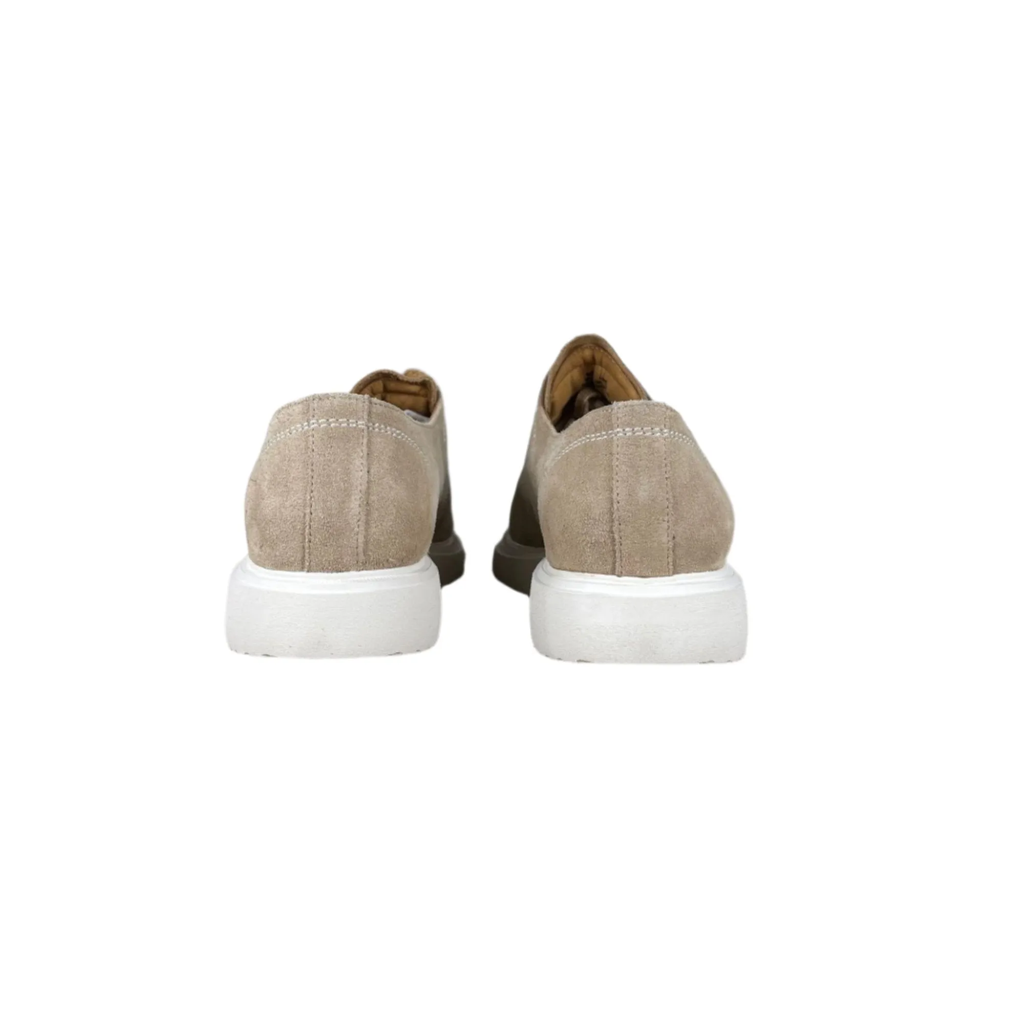 Paul Smith Mens Koko Taupe Suede Low Top Sneakers