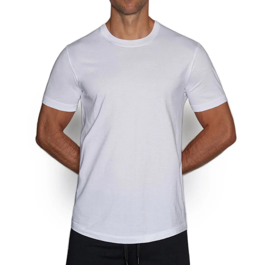 Perfect Pima Relaxed Crew Neck T-Shirt White