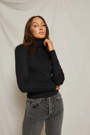 Perfect White Tee Hayden Ribbed Turtleneck FINAL SALE
