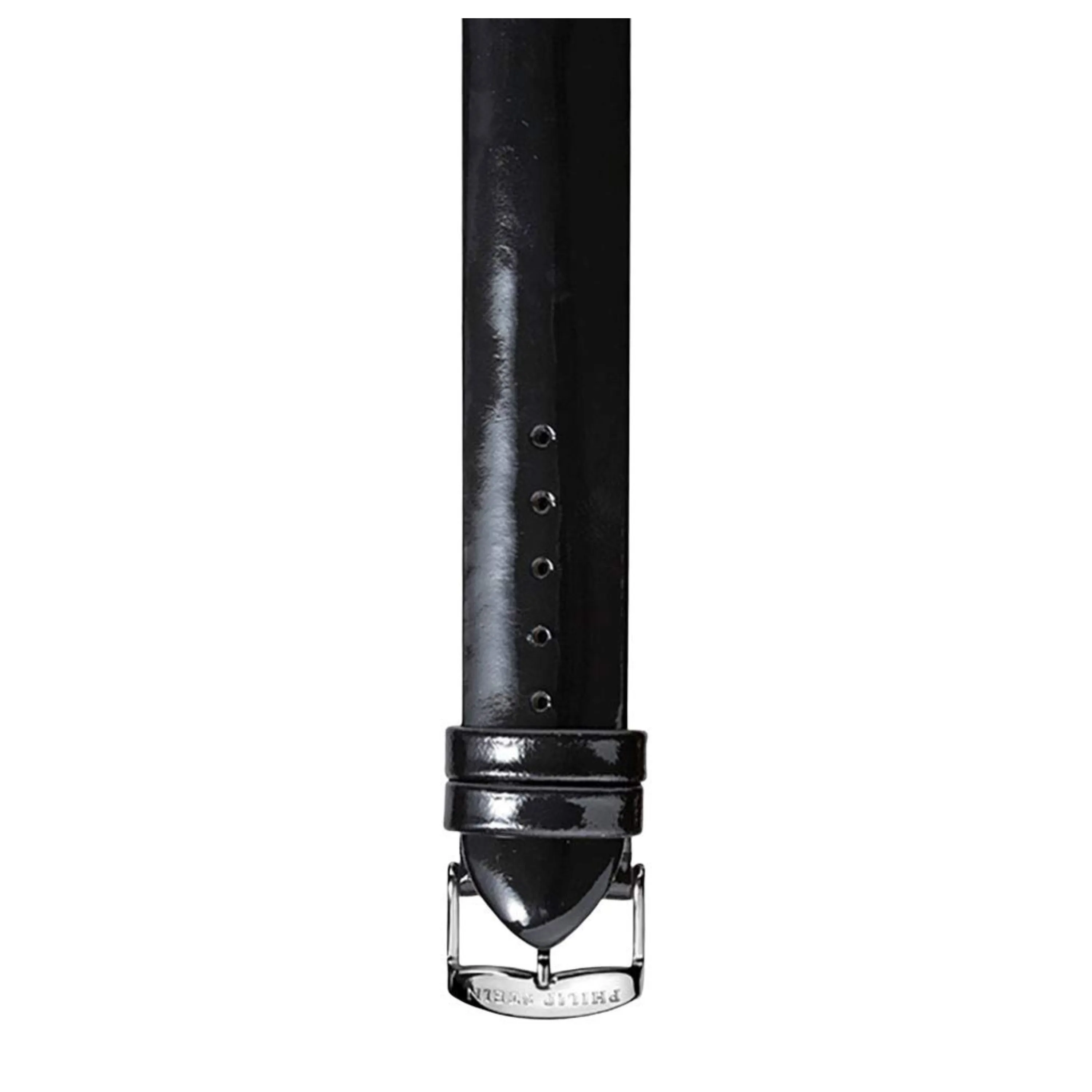 PHILIP STEIN Signature Black Patent Leather Strap Size 1