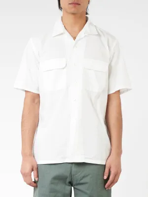 Pima Cotton Short Sleeve Open Collar Shirt